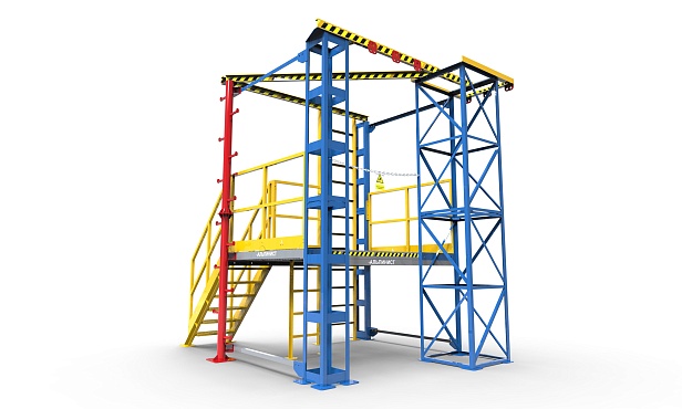 д. Алапурская. АО «Газстройпроект» запустил новый полигон «Альпинист» для тренировок высотных работ  д. Алапурская. АО «Газстройпроект» запустил новый полигон «Альпинист» для тренировок высотных работ